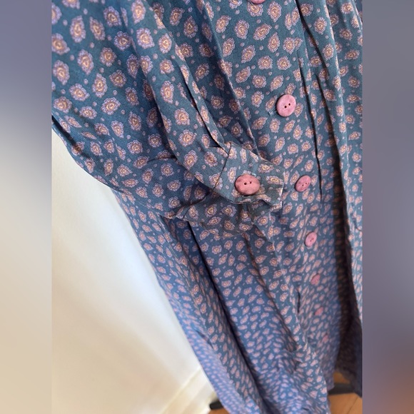 Vintage Paisley Cotton Dress Size US S - Picture 4 of 4
